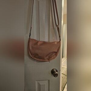 Dusty rose pink cross body purse